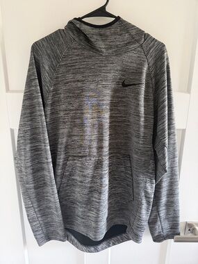 Nike Gray/Black Marled Pullover Hoodie